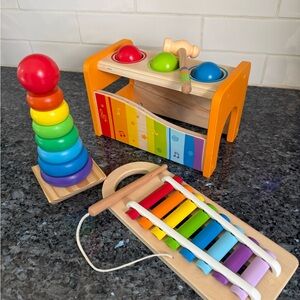 Melissa & Doug Stacker and Hape Xylephone